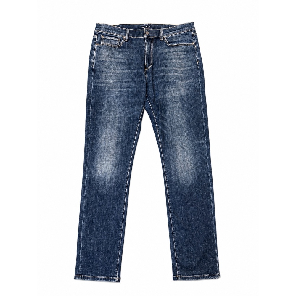 Lucky Brand 410 Athletic Slim Jeans Men's 36x34 Dark Wash Stretch Denim